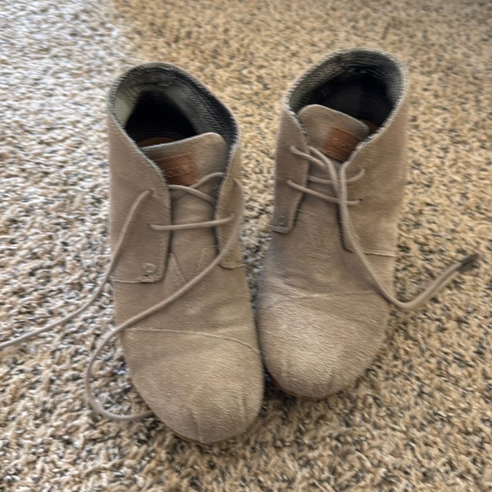 Toms Grey Wedges